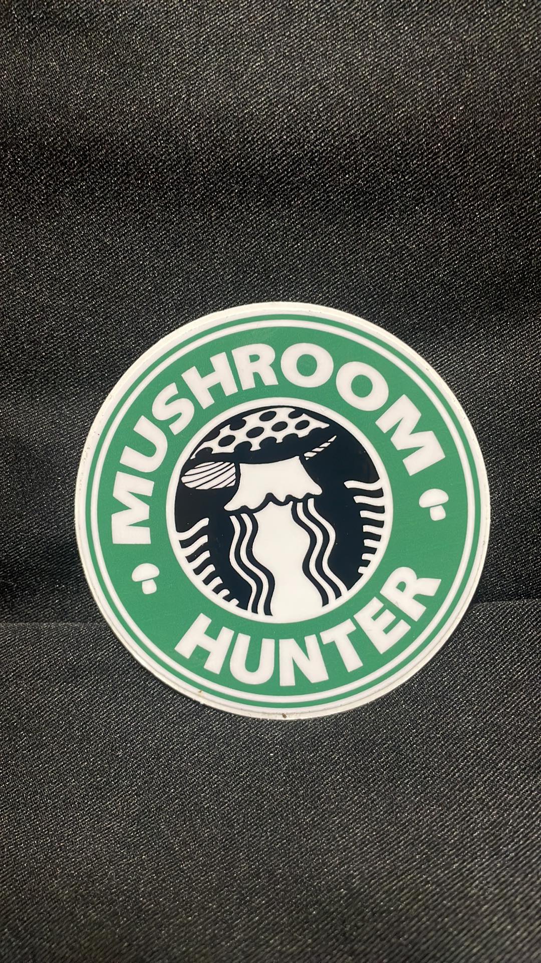 Mushroom Hunter 4" Sticker (original MushroomNerds design)