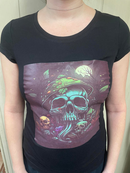 Mushroom Skull T-Shirt (Mushroom Nerds Original Design)